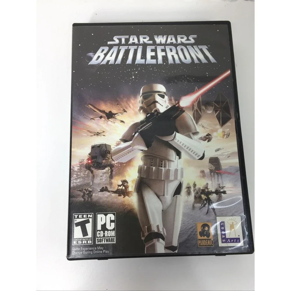 Star Wars Battlefront PC Game CD-ROM WIndows 98 XP 7 Shooter 2004